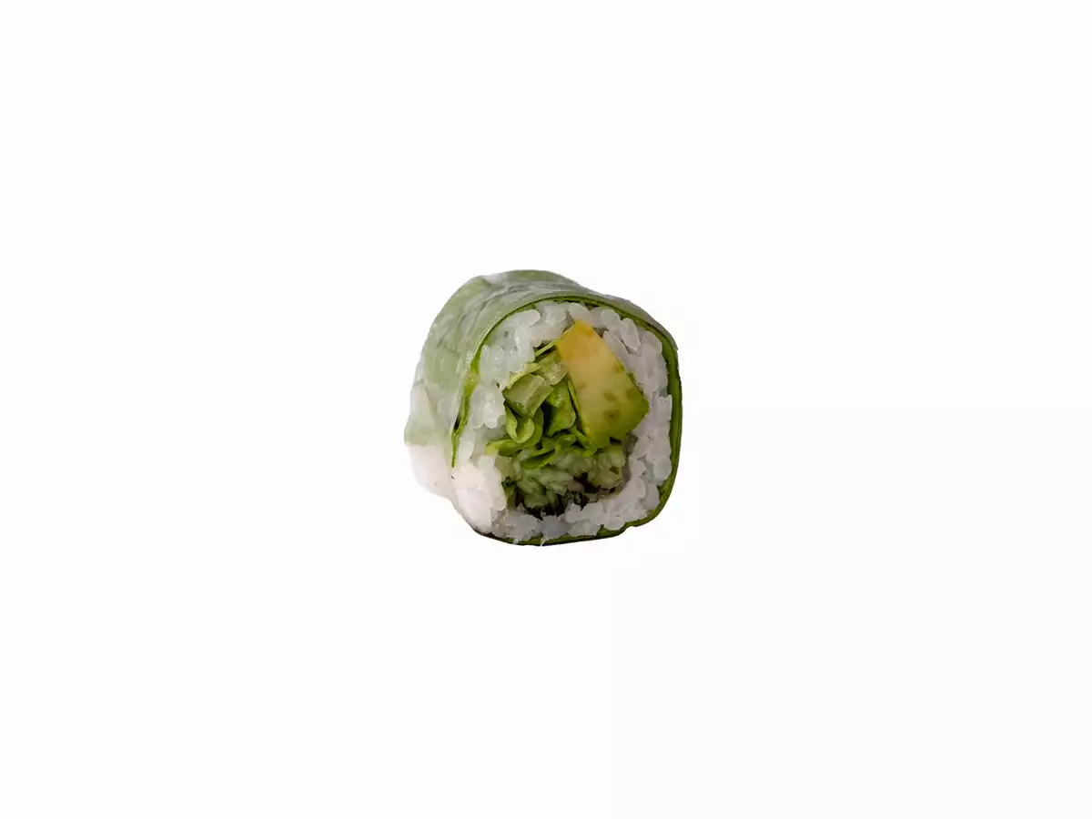 14-Spring rolls Laitue, concombre, avocat, menthe, enroulé de salade verte (VEGGIE)