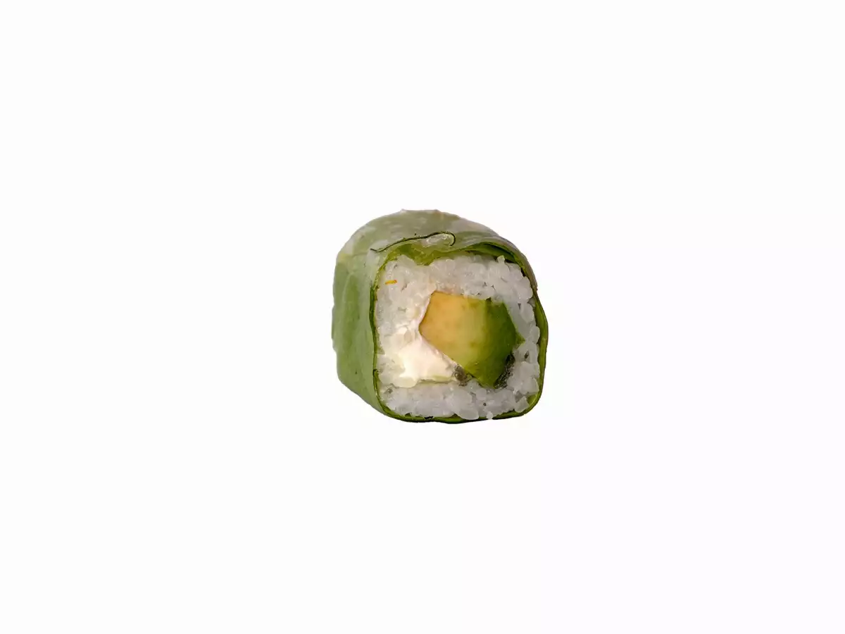 18-Spring rolls Avocat cheese enroulé de salade verte (VEGGIE)