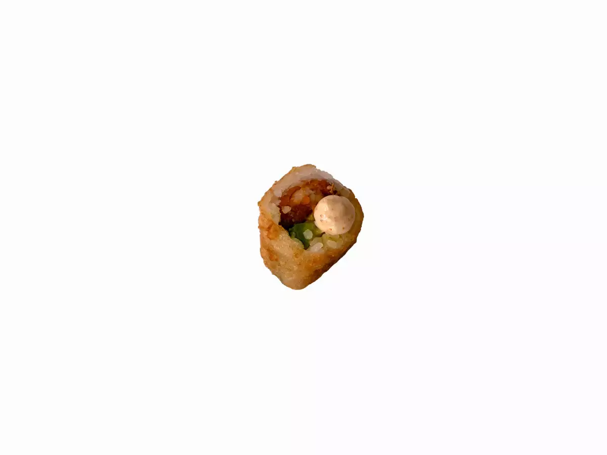 8-Mi-cuit Crevette tempura avocat spicy